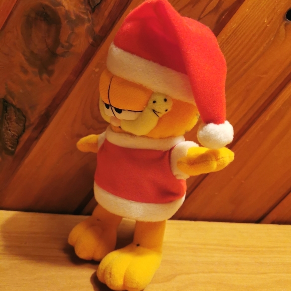 Vintage Christmas Garfield Plush - Picture 2 of 6